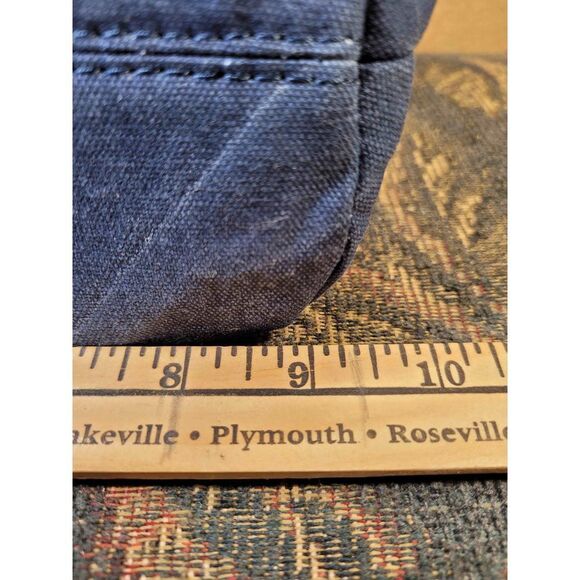 Blue Canvas Make-up Bag - Picture 3 of 5